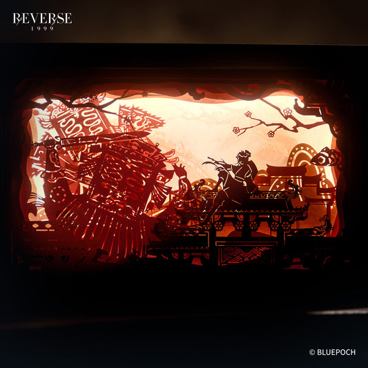 「リバース:1999」*彫影光戯*鷺切モチーフ切り絵ライト