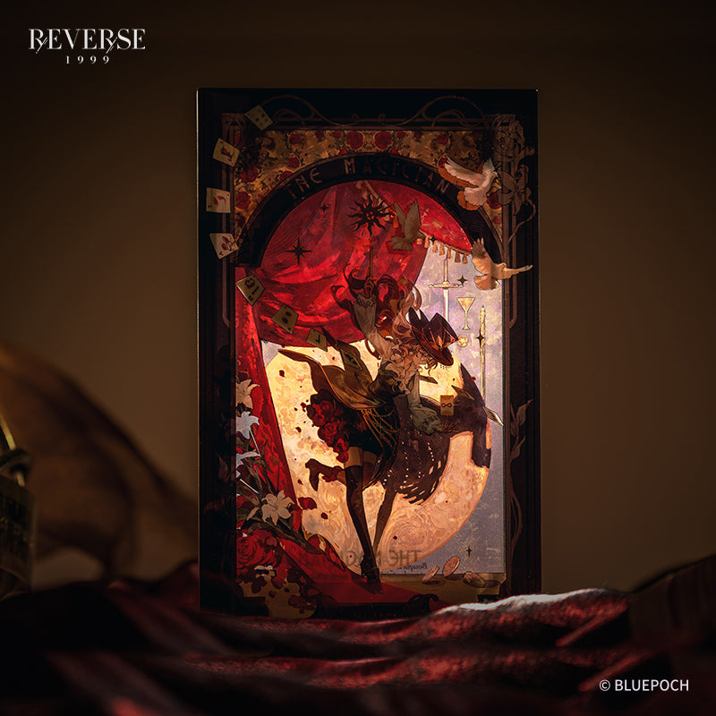 「リバース:1999」 *真紅と純白*流砂アクリルブロック メラニア